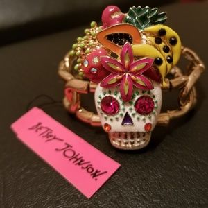 Betsey Johnson Rio Sugar Skull Bracelet